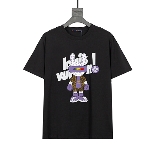 ルイヴィトン  ファッションクルーネック半袖Tシャツ