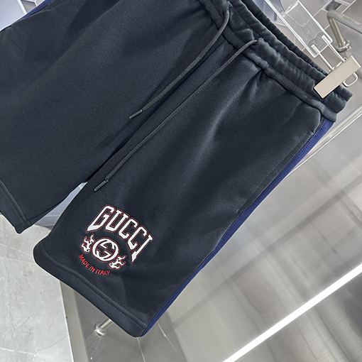 グッチ  新しいlog文字刺繍パンツ
