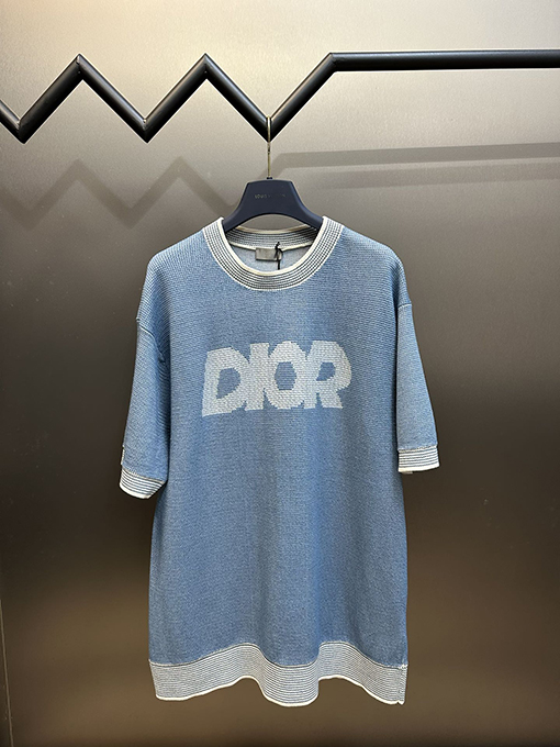 ディオール ビーチコレクション限定毛織り半袖Tシャツ