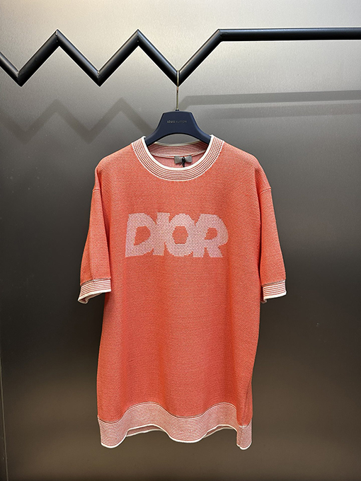 ディオール ビーチコレクション限定毛織り半袖Tシャツ
