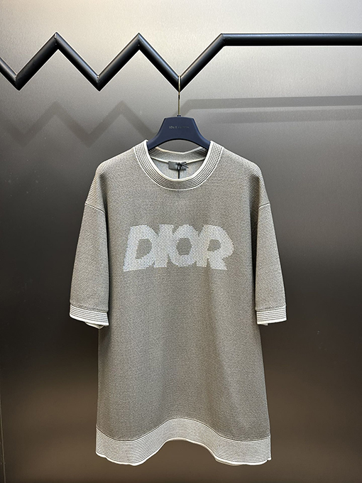 ディオール ビーチコレクション限定毛織り半袖Tシャツ