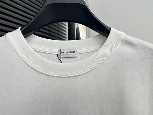 サンローランコピー クラシックプリントロゴアルファベット半袖Tシャツ