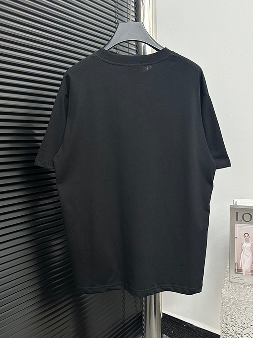 サンローランコピー クラシックプリントロゴアルファベット半袖Tシャツ