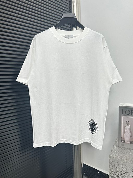 ディオール バック大きな プリントパターンラウンドネック半袖Tシャツ