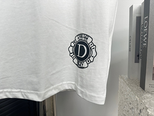ディオール バック大きな プリントパターンラウンドネック半袖Tシャツ