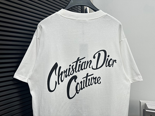 ディオール バック大きな プリントパターンラウンドネック半袖Tシャツ