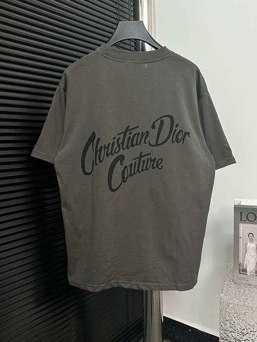 ディオール バック大きな プリントパターンラウンドネック半袖Tシャツ