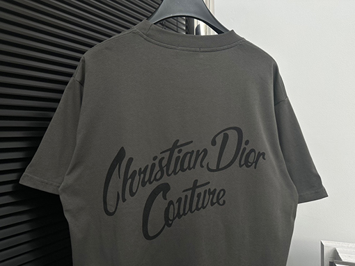 ディオール バック大きな プリントパターンラウンドネック半袖Tシャツ
