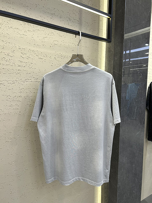 セリーヌ 小ロゴ プリント ウォッシング 古着半袖 Tシャツ