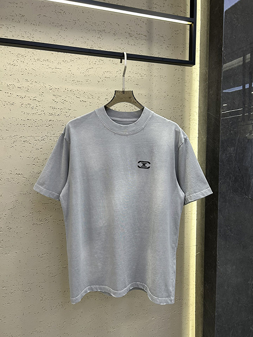 セリーヌ 小ロゴ プリント ウォッシング 古着半袖 Tシャツ