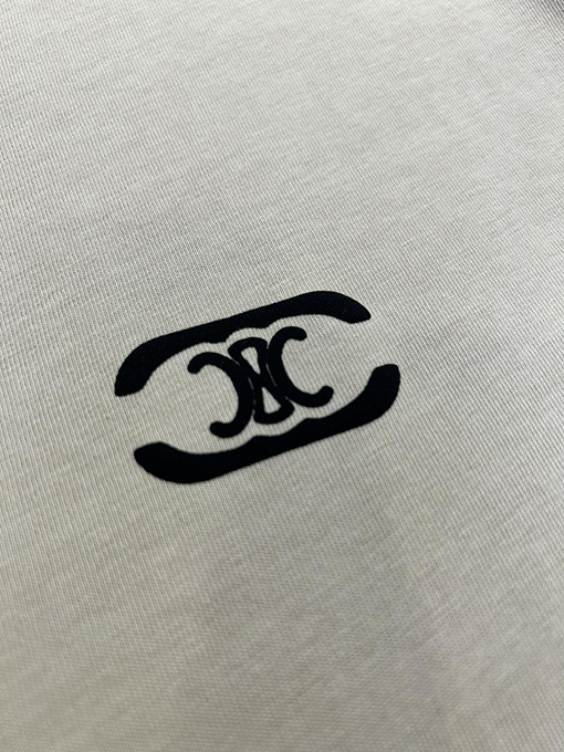 セリーヌ 小ロゴ プリント ウォッシング 古着半袖 Tシャツ