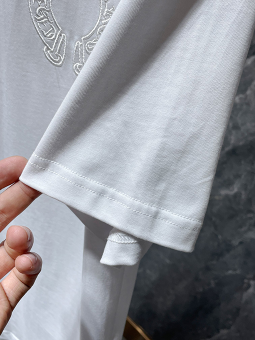 クロムハーツ 刺繍 パンチング 十字架 半袖 3カラー