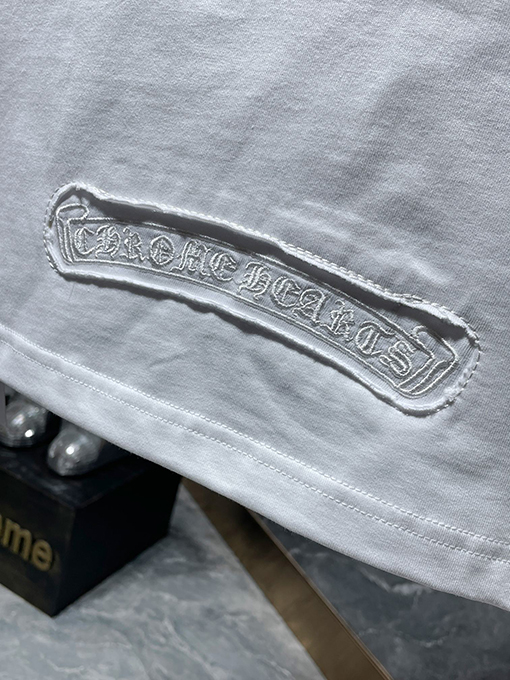 クロムハーツ 刺繍 パンチング 十字架 半袖 3カラー