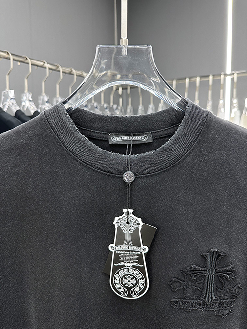 クロムハーツ ウォッシング 刺繍 半袖Tシャツ