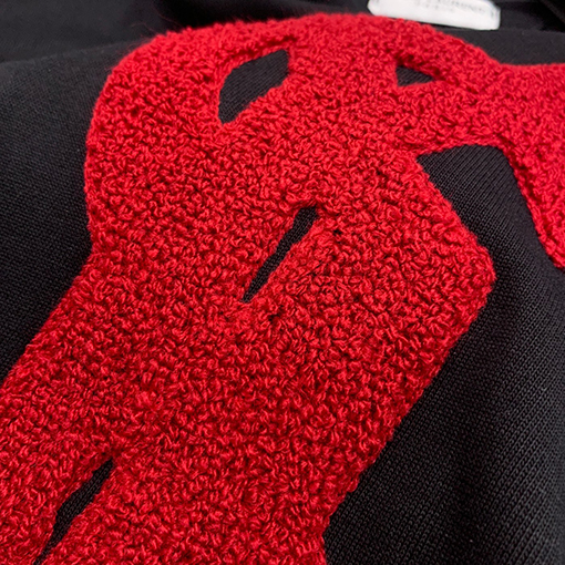 サンローランコピー ファッション立体クルーネック植毛タオル刺繍半袖Tシャツ