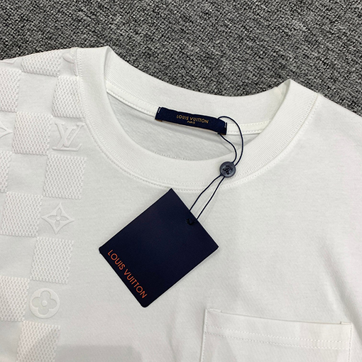 ルイヴィトン  スチールプリントバックロゴプリント半袖Tシャツ