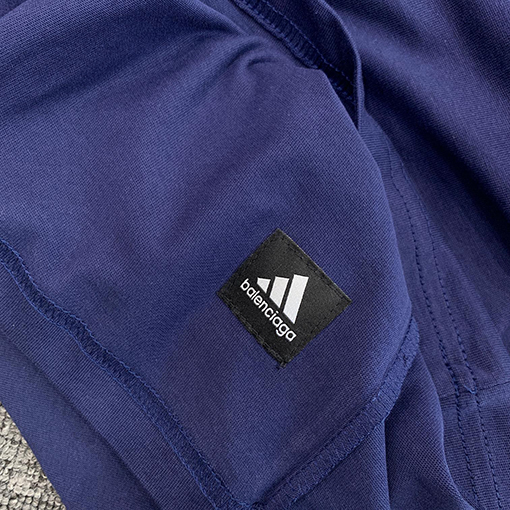 Balenciaga X Adidas 胸のクラシックロゴプリント半袖Tシャツ