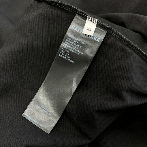 バレンシアガ 新しいオレンジ色のロゴ発泡前後に印刷された涙の鬼符半袖Tシャツ