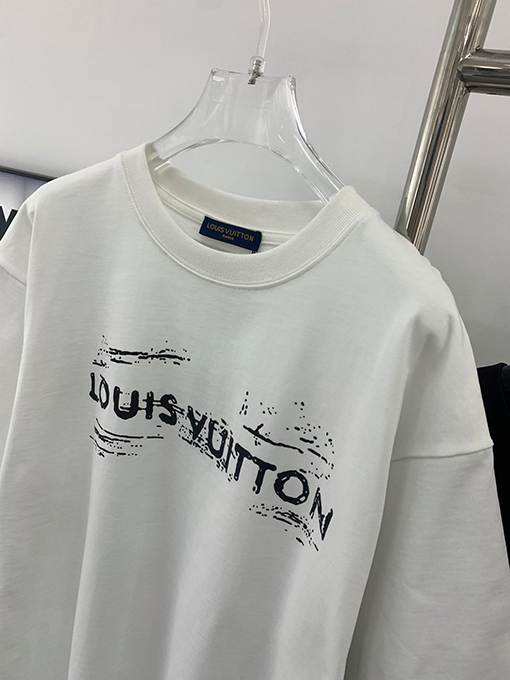 ルイヴィトン アルファベットの落書きプリント半袖Tシャツ