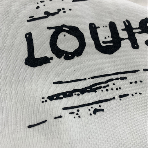 ルイヴィトン アルファベットの落書きプリント半袖Tシャツ