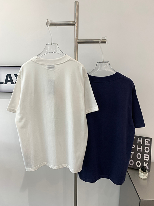 バレンシアガ アニメキャラクター落書きアルファベット半袖Tシャツ