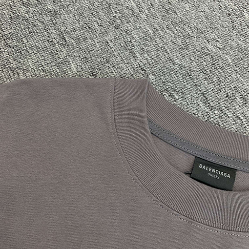 バレンシアガスーパーコピー  ダブルBロック前後プリント半袖Tシャツ