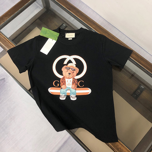 グッチ 新しいファッションラウンドネック半袖Tシャツ