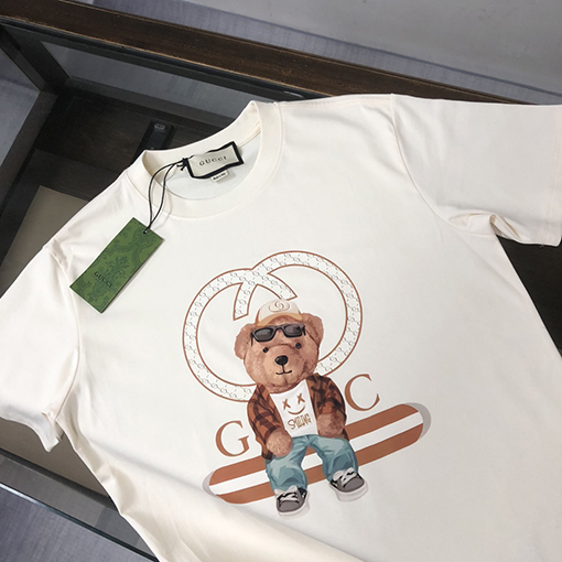 グッチ 新しいファッションラウンドネック半袖Tシャツ