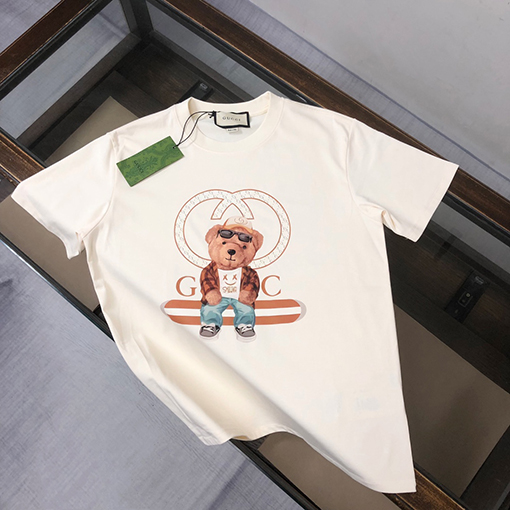 グッチ 新しいファッションラウンドネック半袖Tシャツ