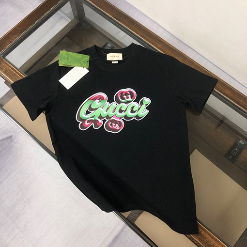 グッチ カップルモデルのベアー半袖Tシャツ