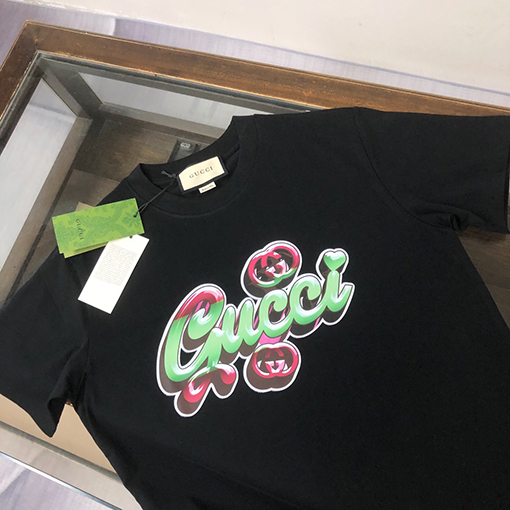 グッチ カップルモデルのベアー半袖Tシャツ