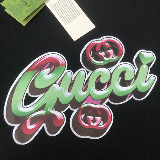 グッチ カップルモデルのベアー半袖Tシャツ