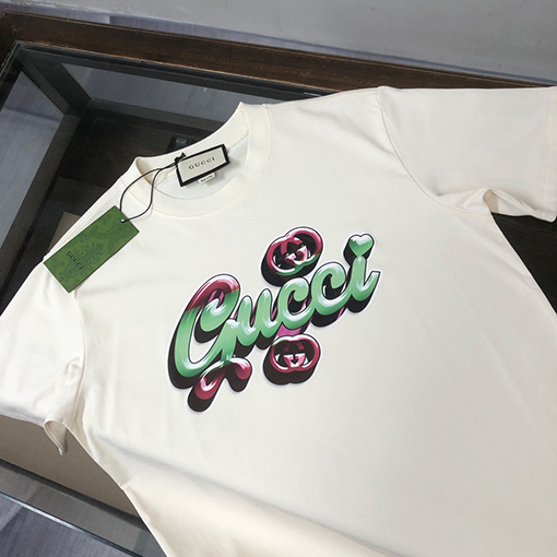 グッチ カップルモデルのベアー半袖Tシャツ