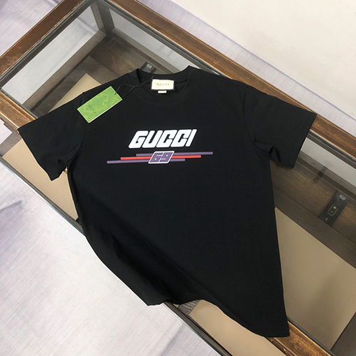 グッチスーパーコピー ファッションクルーネックルーズ半袖Tシャツ