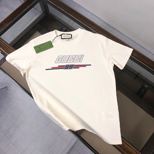 グッチスーパーコピー ファッションクルーネックルーズ半袖Tシャツ