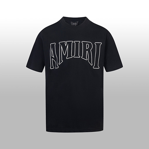 アミリ 胸に大きなロゴロゴ背中に立体的な大きなプリントTシャツ