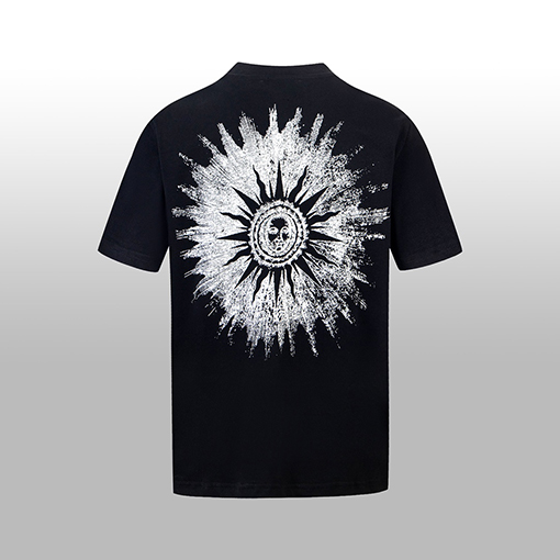 アミリ 胸に大きなロゴロゴ背中に立体的な大きなプリントTシャツ