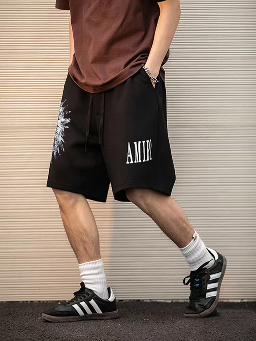 アミリ  新しいクラシックロゴパターンショーツ