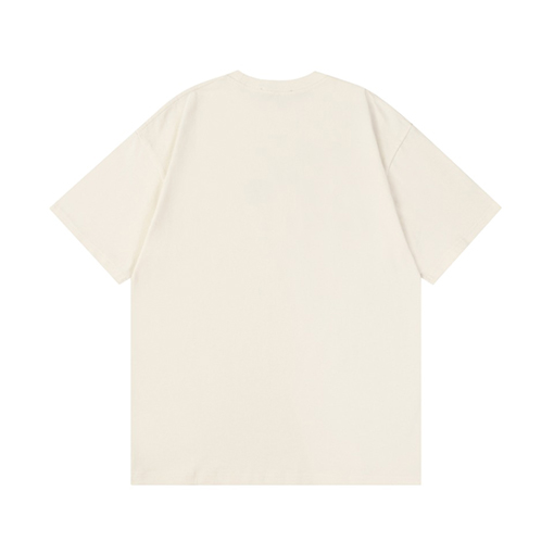 グッチ 新しいカジュアルなゆったりとした綿の襟の半袖tシャツ