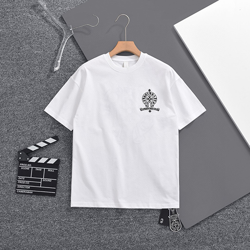 クロムハーツ 新しいファッションラウンドネック半袖Tシャツ