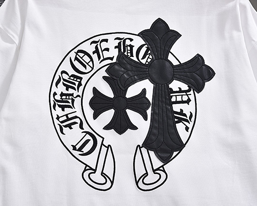 クロムハーツ 新しいファッションラウンドネック半袖Tシャツ