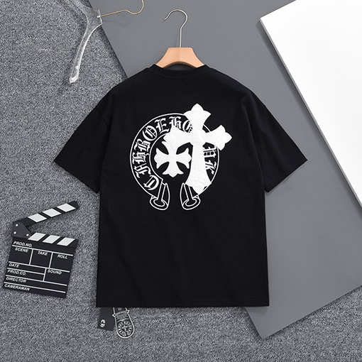 クロムハーツ 新しいファッションラウンドネック半袖Tシャツ