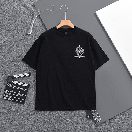 クロムハーツ 新しいファッションラウンドネック半袖Tシャツ