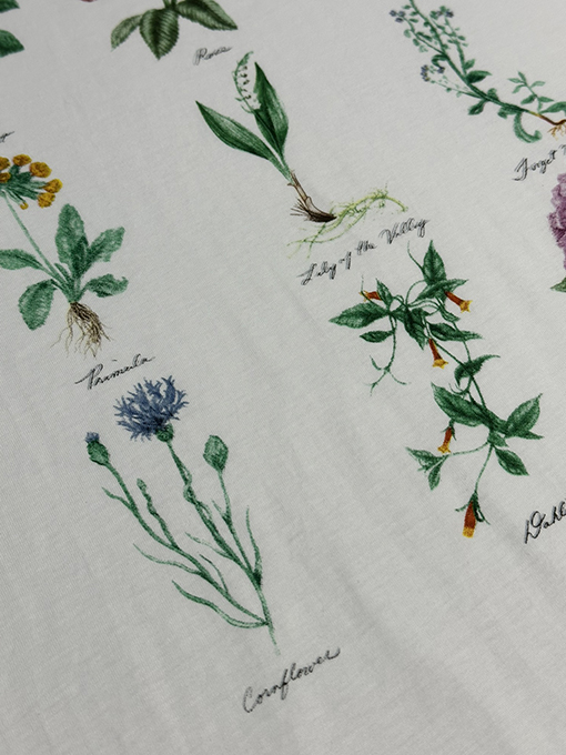 ディオール 植物ロゴ標本プリント半袖Tシャツ