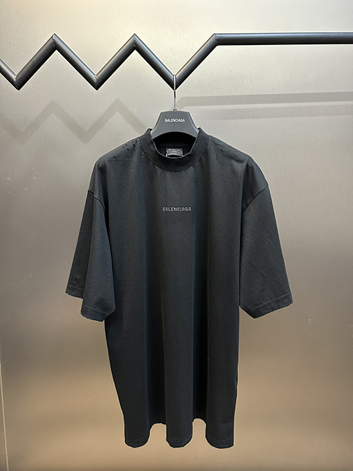 バレンシアガ   文字ホットドリル半袖Tシャツ