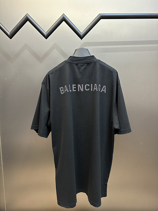 バレンシアガ   文字ホットドリル半袖Tシャツ