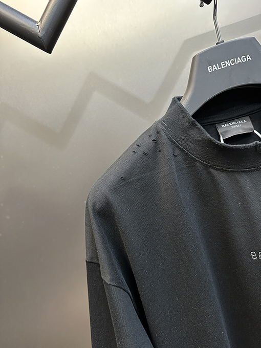 バレンシアガ   文字ホットドリル半袖Tシャツ