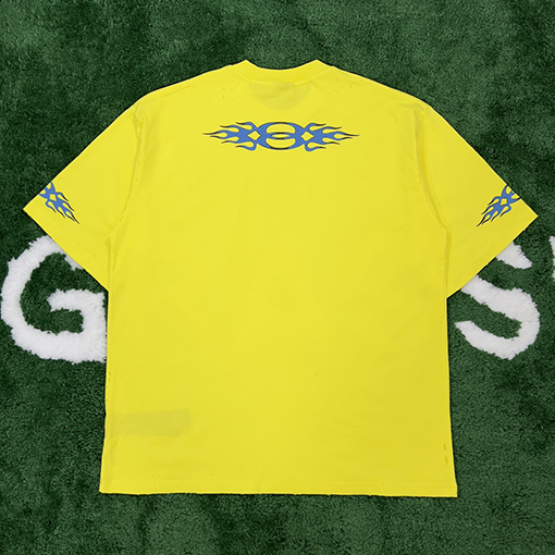 バレンシアガ  炎のダブルリング半袖Tシャツ