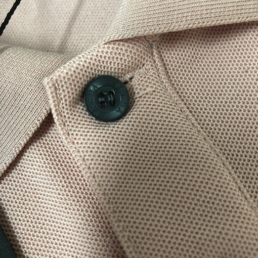 プラダ 胸に刺繍ロゴロゴデザイン半袖ポロシャツ