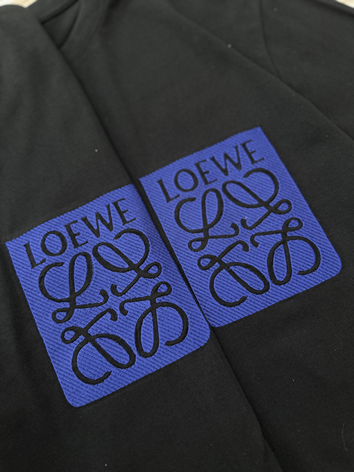 ロエベ ポケット刺繍柄クルーネック半袖Tシャツ